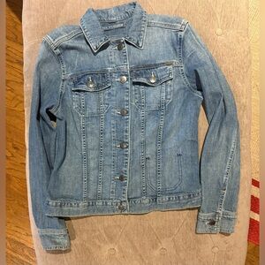 Eddie Bauer Jean Denim Trucker Style Jacket Size TM